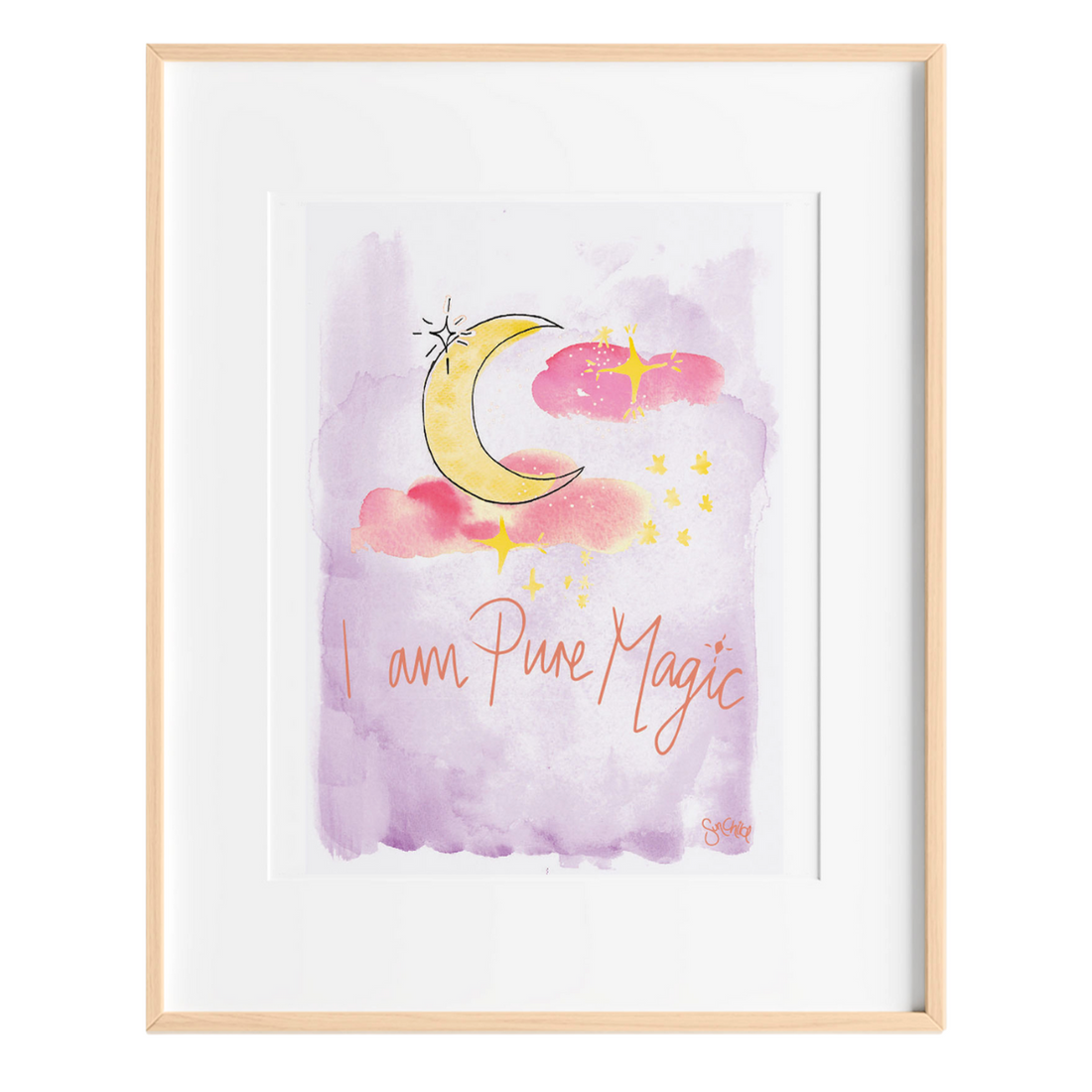 I am Pure Magic Kids Art Print