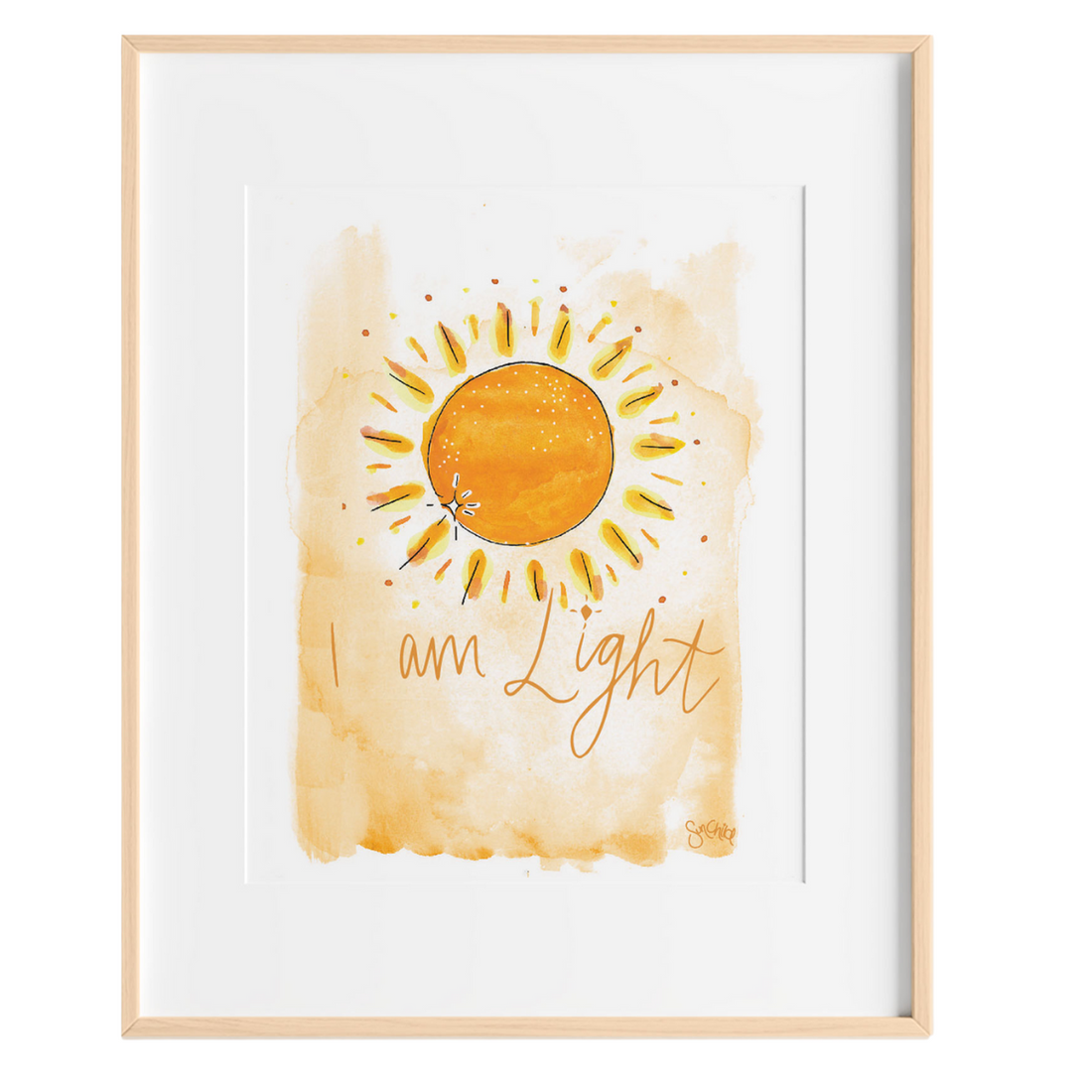 I am Light Kids Art Print