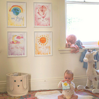 Wall Art Collection and Affirmation Cards Bundle