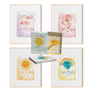 Wall Art Collection and Affirmation Cards Bundle