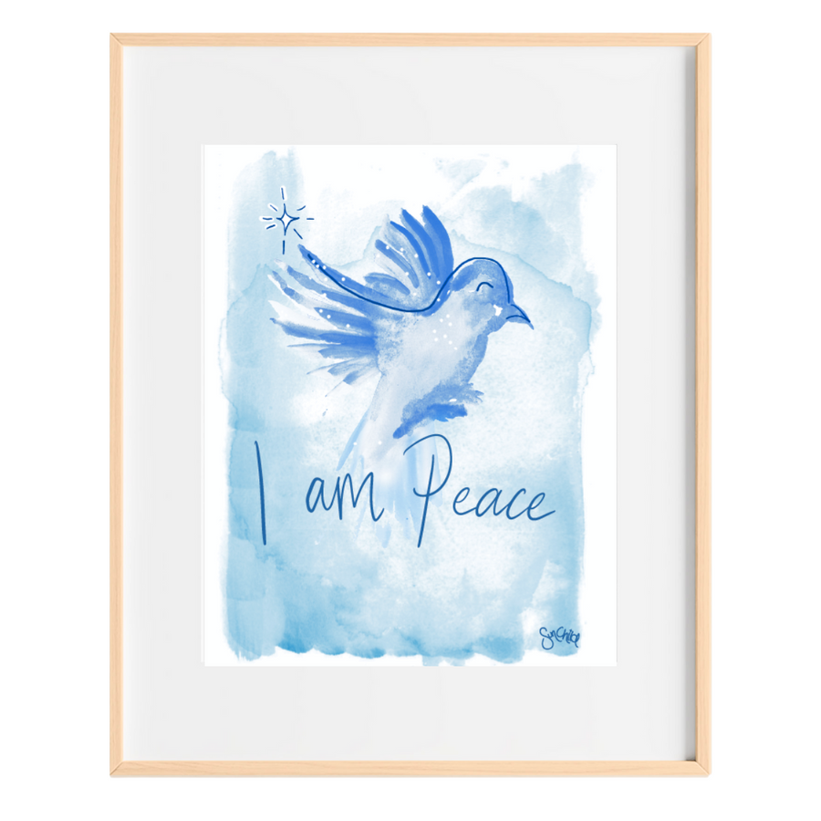 SunChild's I am Peace Kids Art Print