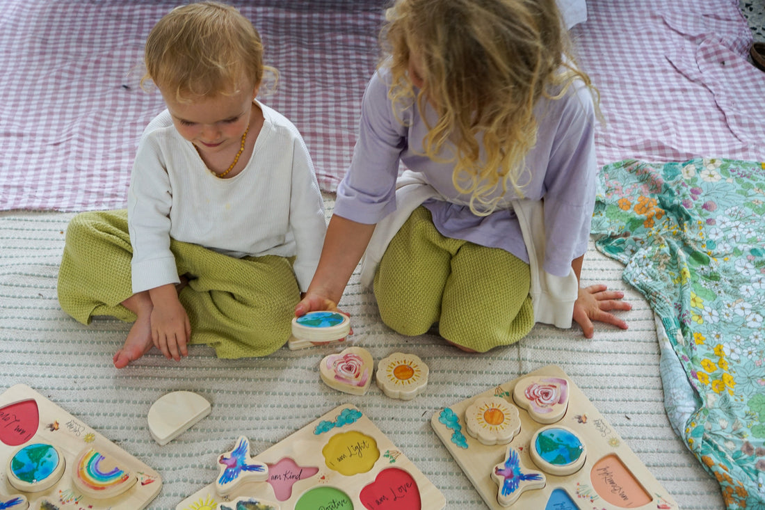 Sunchild's Wooden Affirmation Puzzle