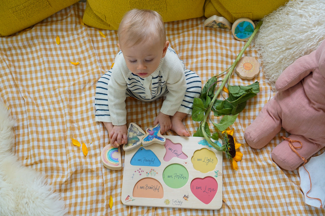 Sunchild's Wooden Affirmation Puzzle