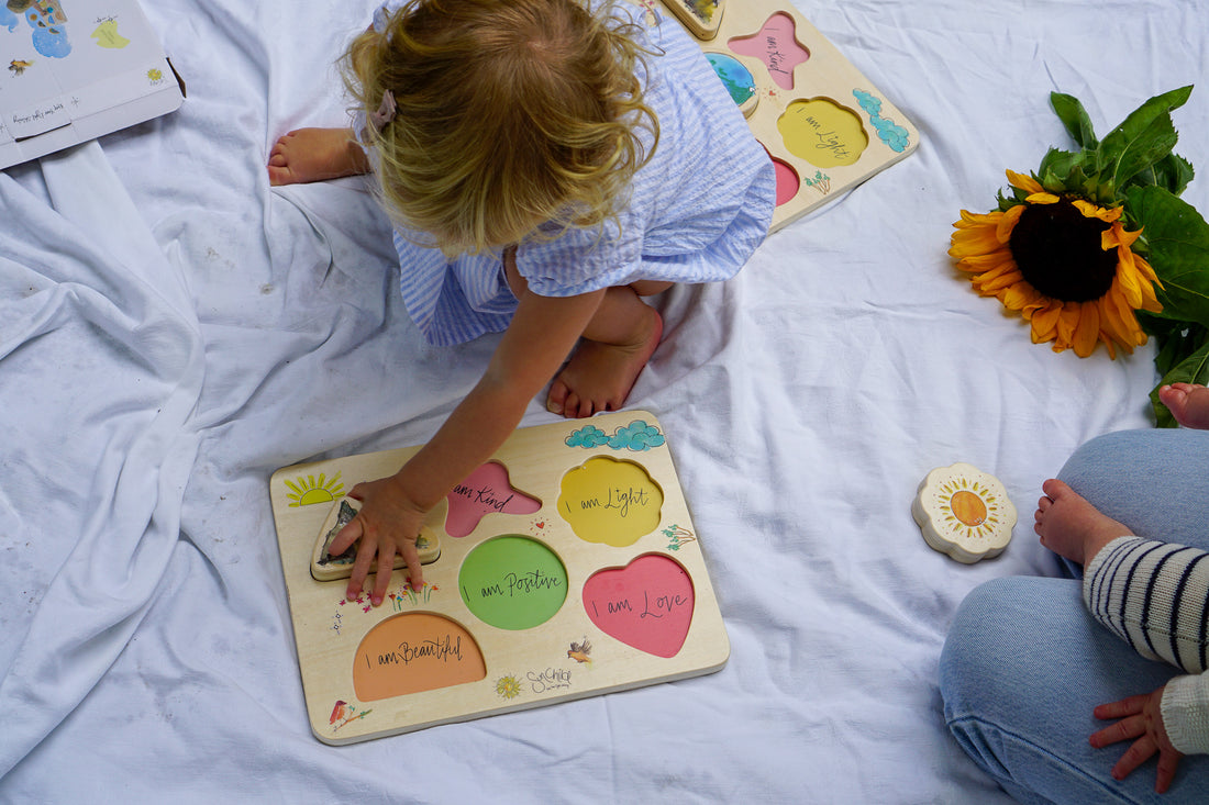 Sunchild's Wooden Affirmation Puzzle