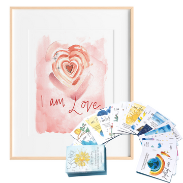 SunChild Affirmation Cards & I am Love Art Print Bundle