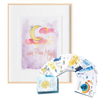SunChild Affirmation Cards & I am Pure Magic Art Print Bundle