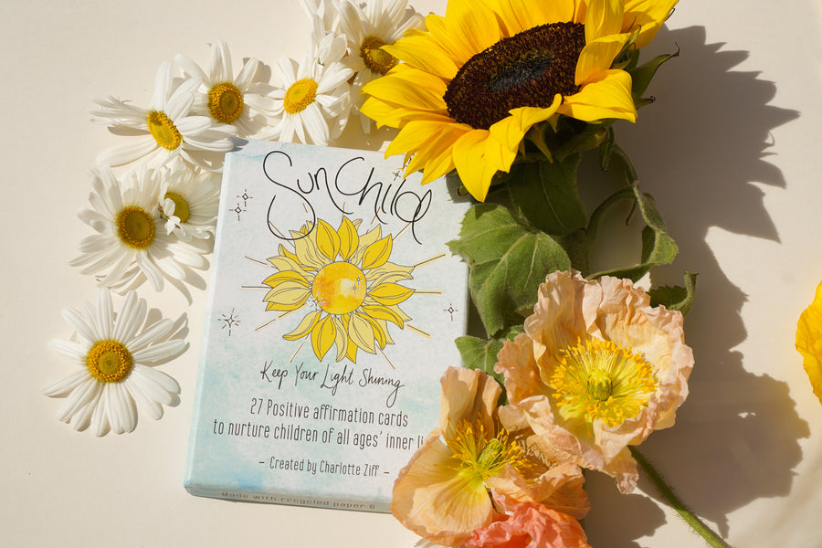 SunChild Affirmation Cards & I am Joyful Art Print Bundle