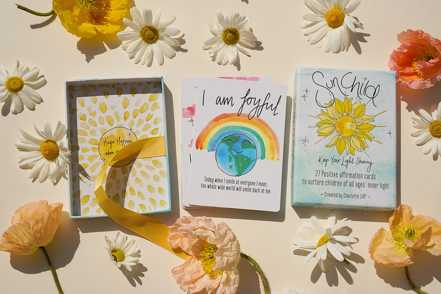 SunChild Affirmation Cards & I am Joyful Art Print Bundle