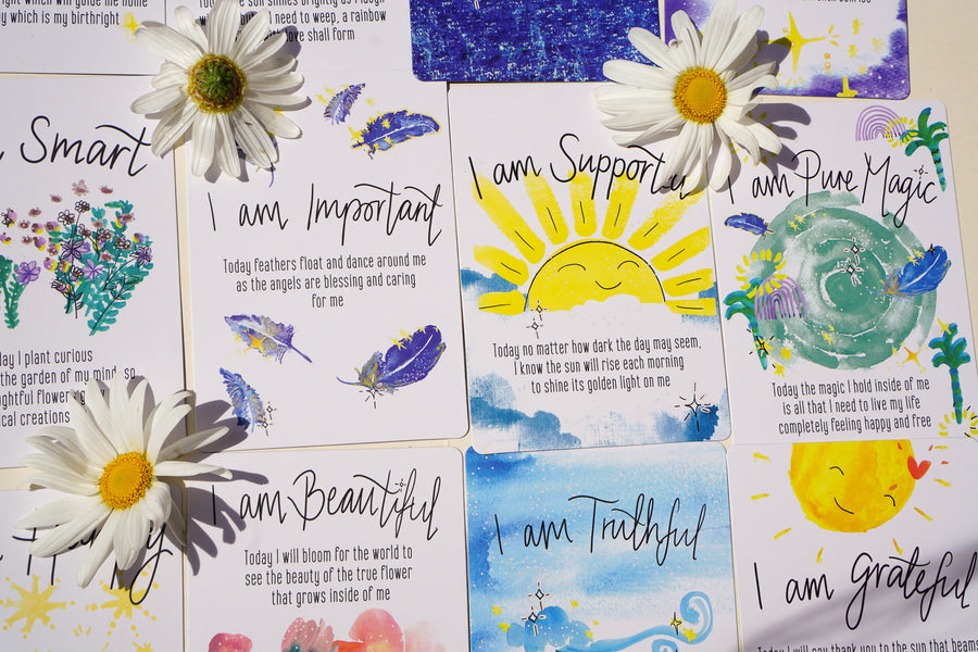 SunChild Affirmation Cards & I am Love Art Print Bundle