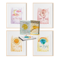SunChild Wall Art Collection and Affirmation Cards Bundle